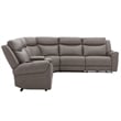 Pemberly Row Dark Granite 6 Piece Modular Power Reclining Sectional