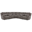 Pemberly Row Dark Granite 7 Piece Modular Power Reclining Sectional