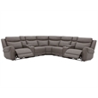 Pemberly Row Dark Granite 7 Piece Modular Power Reclining Sectional
