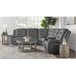 Pemberly Row Tahoe Fog 6 Piece Modular Power Reclining Sectional