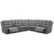 Pemberly Row Tahoe Fog 6 Piece Modular Power Reclining Sectional