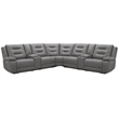 Pemberly Row Tahoe Fog 7 Piece Modular Power Reclining Sectional