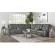 Pemberly Row Tahoe Fog 7 Piece Modular Power Reclining Sectional