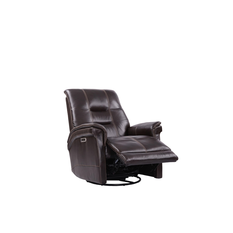 Pemberly Row Coffee Cordless Power Swivel Glider Recliner 2Pack
