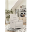Pemberly Row Ivory Cordless Power Swivel Glider Recliner 2 Pack