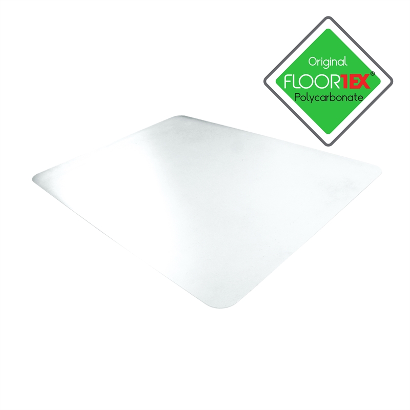 Pemberly Row Pack of 2 Clear Polycarbonate Desk Pads - 19