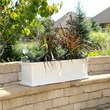 Pemberly Row 3ft Traditional Plastic Window Box in White Finish
