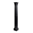 Pemberly Row Traditional Plastic Lamp Post without Mount in Black