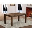 Pemberly Row Rectangular Wood Dining Table in Jacobean Brown