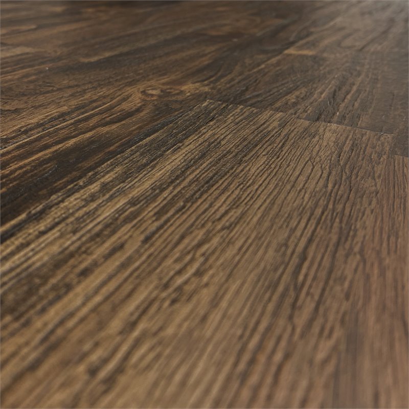 Pemberly Row Rectangular Wood Dining Table in Jacobean Brown