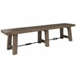 Pemberly Row Transitional Reclaimed Pine Bench in Weathered Brown