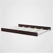 Pemberly Row Transitional Wood Full-Size Bed Rails in Espresso