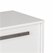 Pemberly Row 4-Shelf Contemporary Particle Board/Wood Credenza in White