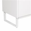 Pemberly Row 4-Shelf Contemporary Particle Board/Wood Credenza in White