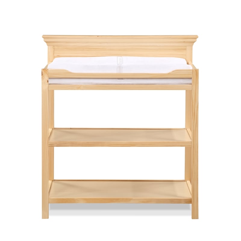 Pemberly Row Universal Traditional Wood Changing Table in Natural