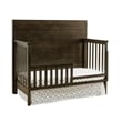 Pemberly Row Dovetail Contemporary Wood Convertible Crib in Graphite Gray
