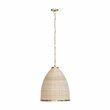 Pemberly Row Transitional Rattan Pendant Lamp in Natural Finish