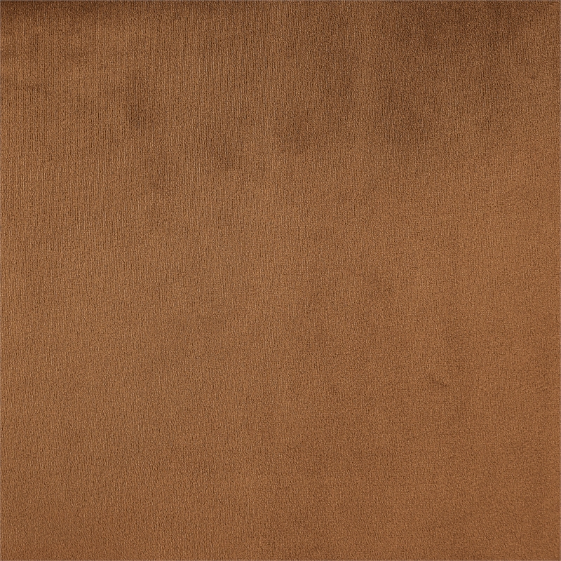 Pemberly Row Contemporary Saddle Velvet Counter Stool in Brown