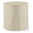 Pemberly Row Round Vinyl Outdoor Bistro Table Furniture Cover in Tan