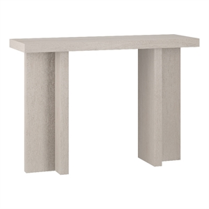 Pemberly Row Contemporary 42&quot Engineered Wood Alder White MDF Console Table