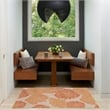 Pemberly Row Contemporary Home Garden Oasis 3' x 5' Coral Area Rug