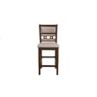 Pemberly Row Transitional Solid Wood Counter Chair in Cherry (Set of 6)