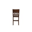Pemberly Row Transitional Solid Wood Counter Chair in Cherry (Set of 6)