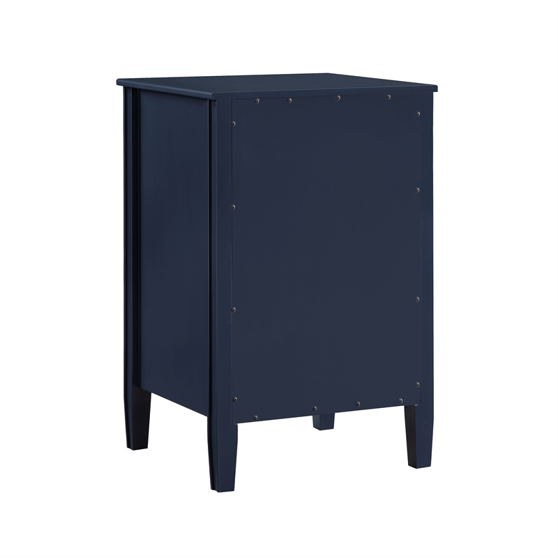 Pemberly Row 2-drawer Midnight Blue Painted Storage Nightstand