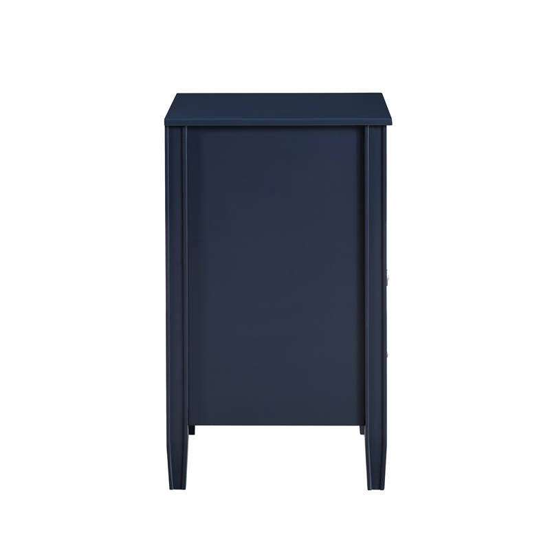 Pemberly Row 2-drawer Midnight Blue Painted Storage Nightstand