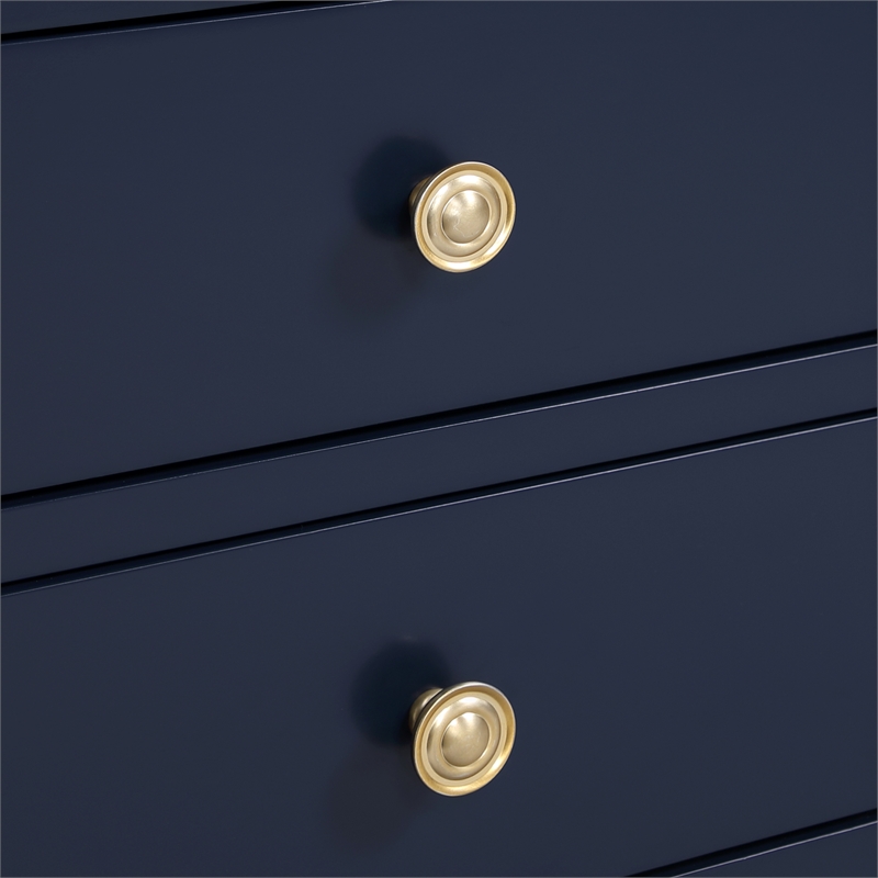 Pemberly Row 2-drawer Midnight Blue Painted Storage Nightstand
