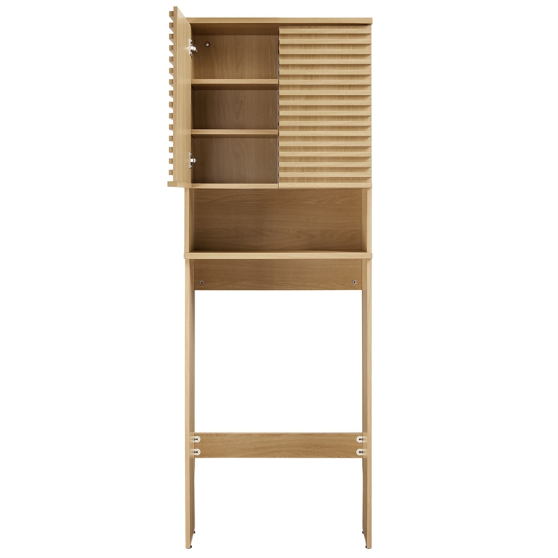 Pemberly Row Over the Toilet Bathroom Storage Cabinet in Oak