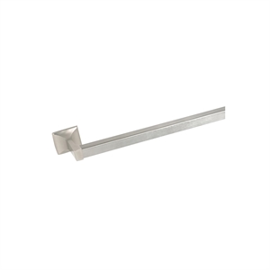 Pemberly Row Traditional Metal Towel Bar in Satin Nickel 30-in.