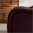 Pemberly Row Contemporary Wood Accent Chair in Mulberry Finish