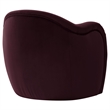 Pemberly Row Contemporary Wood Accent Chair in Mulberry Finish