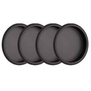 Pemberly Row Closet & Door Steel Finger Pull in Matte Black 4-Pack