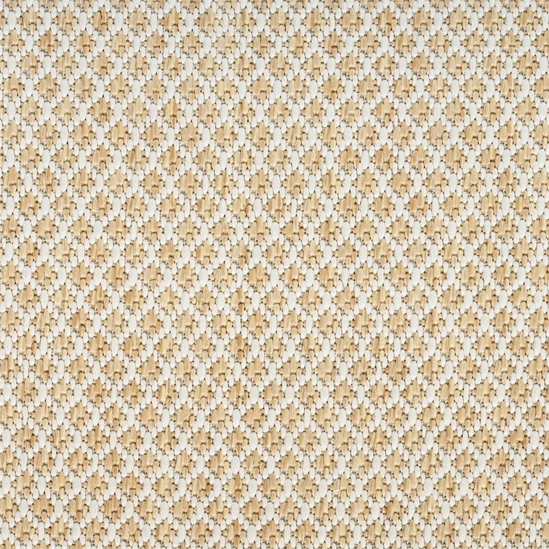 Pemberly Row Contemporary Courtyard 2' x 3' Natural Fabric Area Rug