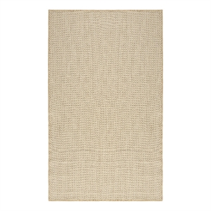 Pemberly Row Contemporary Courtyard 2' x 3' Natural Fabric Area Rug
