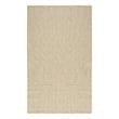 Pemberly Row Contemporary Courtyard 2' x 3' Natural Fabric Area Rug