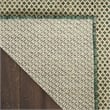 Pemberly Row Contemporary Courtyard 4' x 6' Green Fabric Area Rug