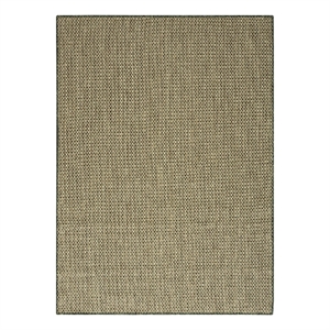 Pemberly Row Contemporary Courtyard 4' x 6' Green Fabric Area Rug