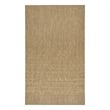 Pemberly Row Contemporary Courtyard 3' x 5' Jute Fabric Area Rug