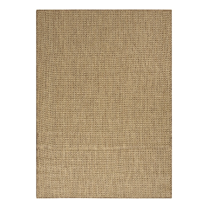 Pemberly Row Contemporary Courtyard 4' x 6' Jute Fabric Area Rug