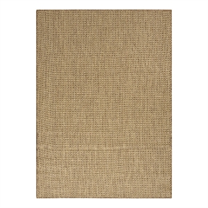 Pemberly Row Contemporary Courtyard 4' x 6' Jute Fabric Area Rug