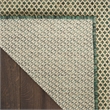 Pemberly Row Contemporary 8' x 10' Green Fabric Geometric Area Rug