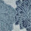 Pemberly Row Contemporary 2' x 4' Blue Polypropylene Area Rug