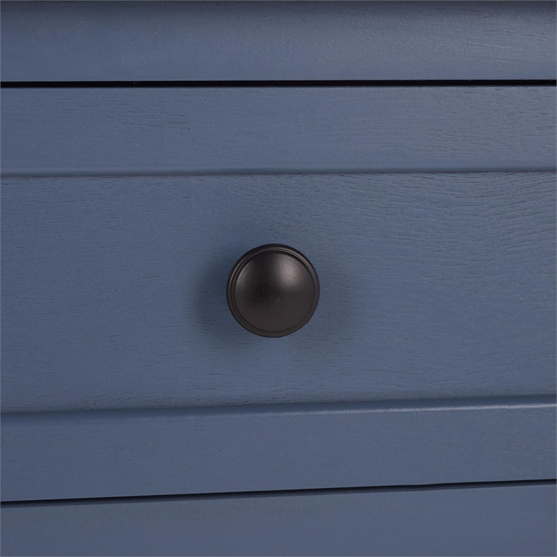 Pemberly Row Engineered Wood Contemporary 3 Drawer Storage Unit in Grey