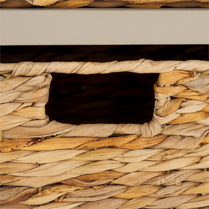 Pemberly Row Engineered Wood Contemporary Storage Unit in Grey