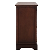 Pemberly Row Engineered Wood Storage Unit in Dark Cherry Finish
