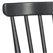Pemberly Row Contemporary Wood Spindle Settee in Black Finish