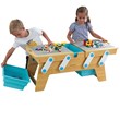 Pemberly Row Building Bricks Play N Store Activity Table in Natural